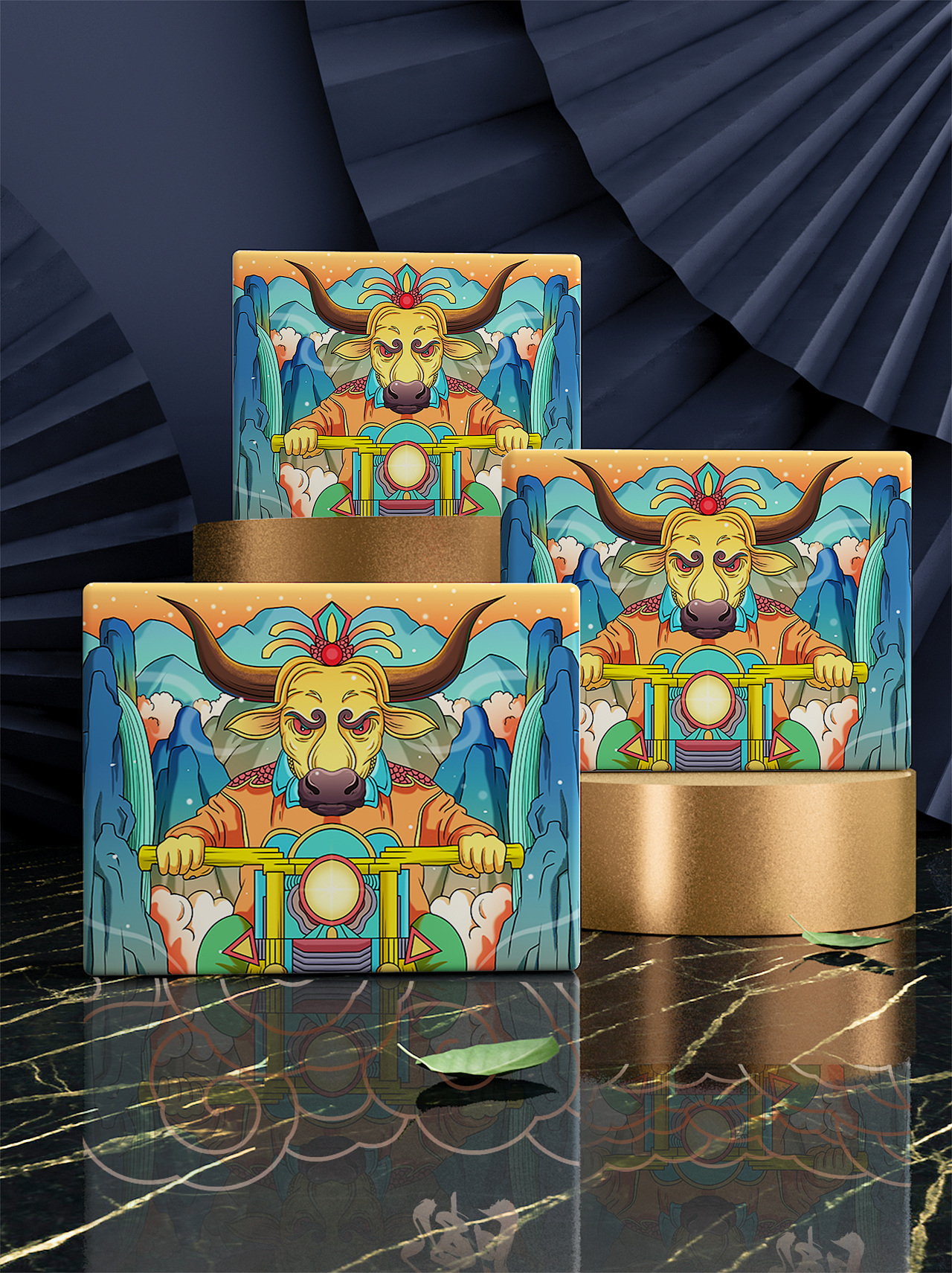 国潮十二生肖插画