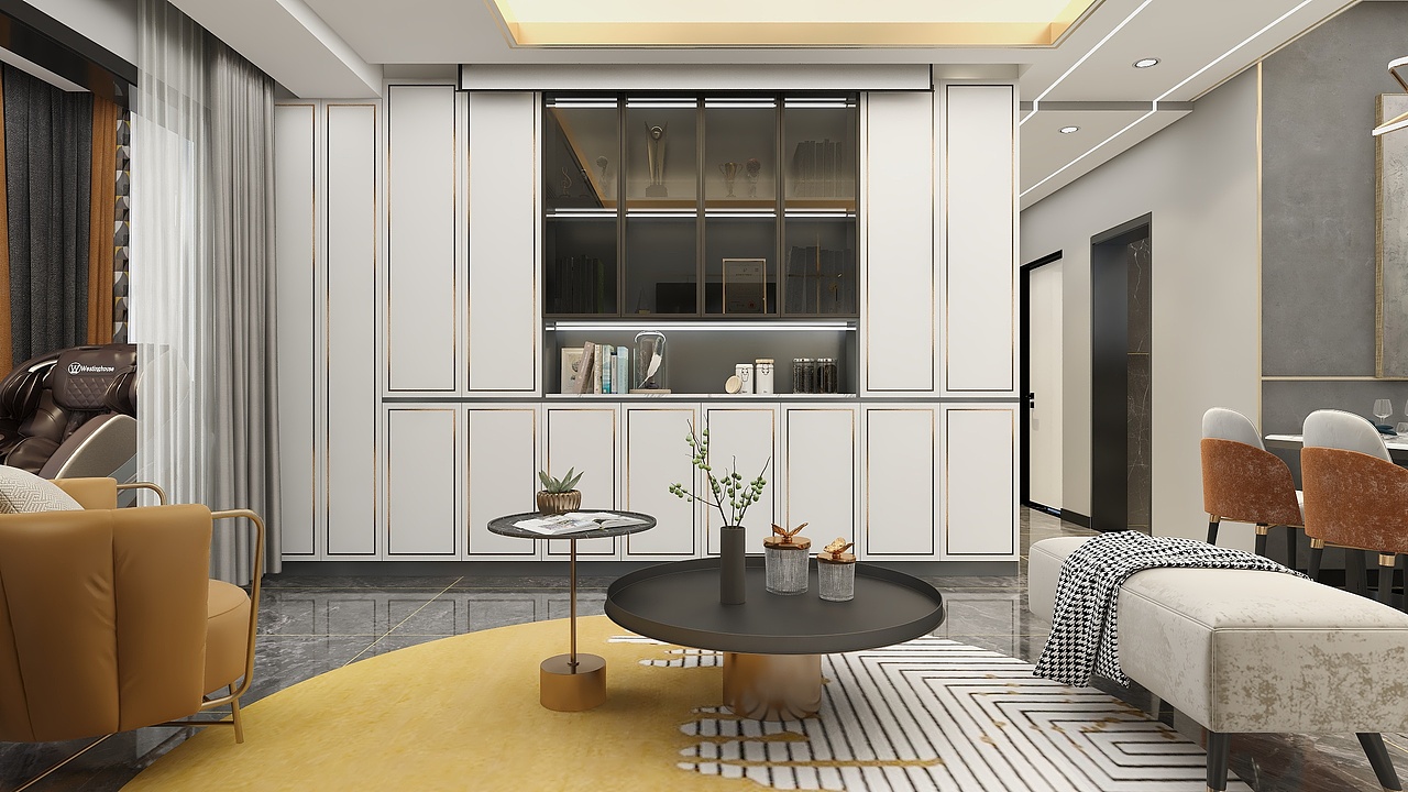 田园世界(92平方轻奢风三居室)