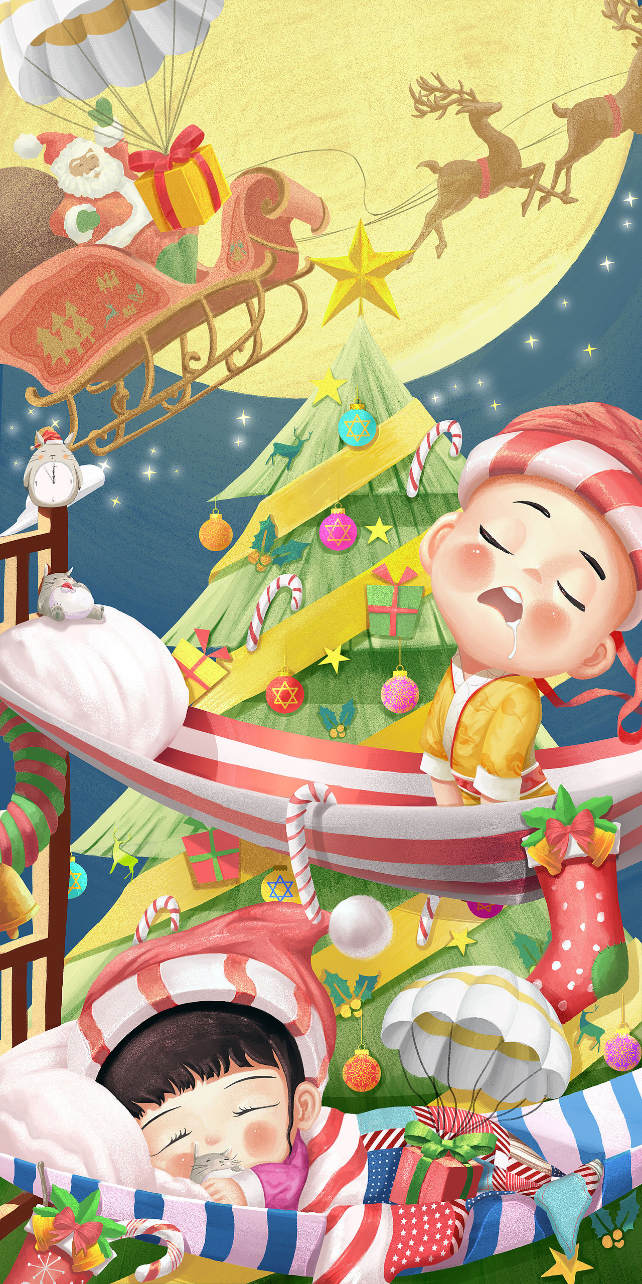 圣诞节（图ZMjA0MjUzMzA4） - 商业插画 - 站酷设计师蛋壳帽原创素材 - 站酷ZCOOL