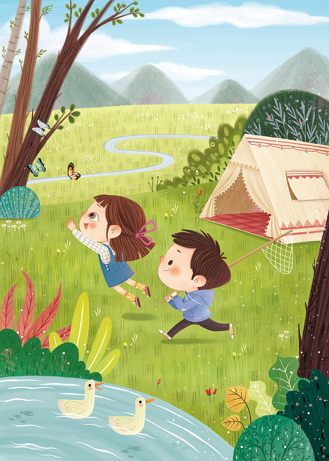 七彩语文封面|插画|儿童插画|谢西西爱画画_原创作品-站酷zcool