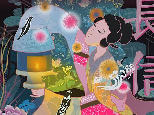 工作室遇见国宝——手绘长信宫灯拟人183画画的木枝夏文创产品设计