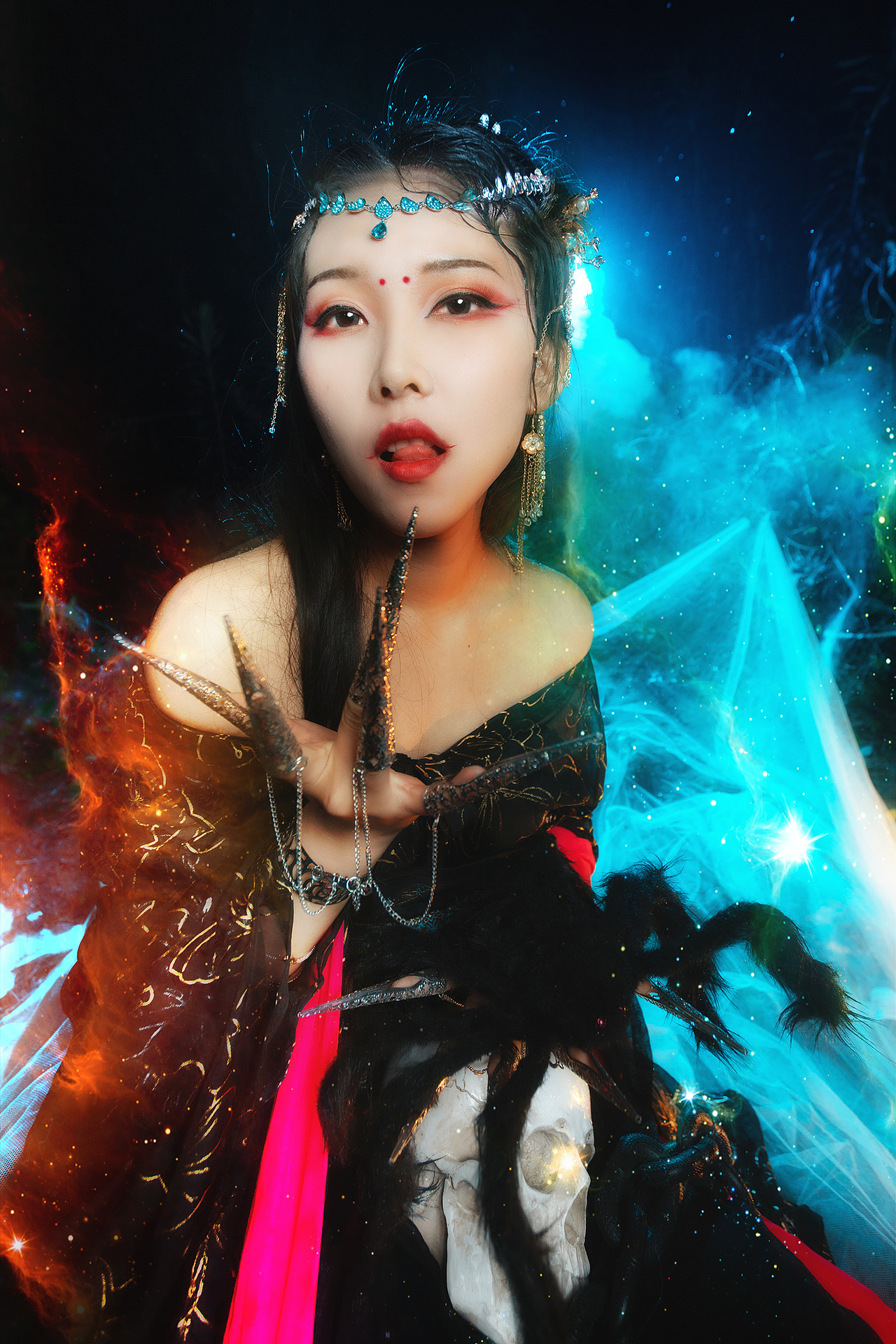 月光宝盒蜘蛛精十三娘|摄影|人像摄影|雾妖王是污妖王_原创作品-站酷