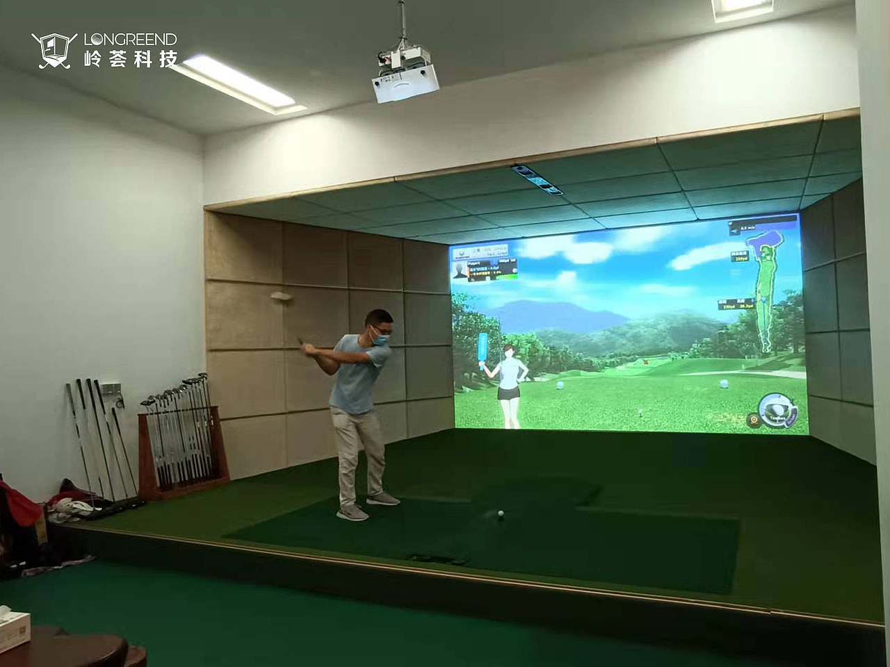 湛江市某企业集团室内高尔夫模拟器项目模拟高尔夫（图ZMjg0ODM4OTA4） - 其他空间 - 站酷设计师岭荟科技原创素材 - 站酷ZCOOL