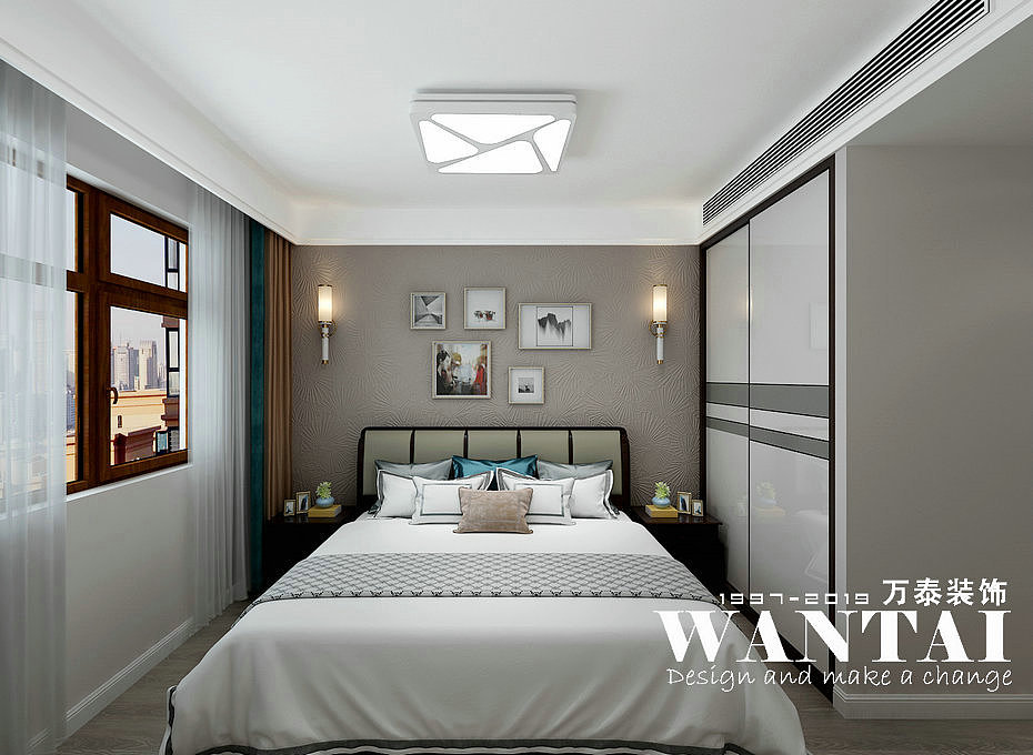 泰安天竹佳苑装修 | 天竹佳苑116m²现代简约装修效果图