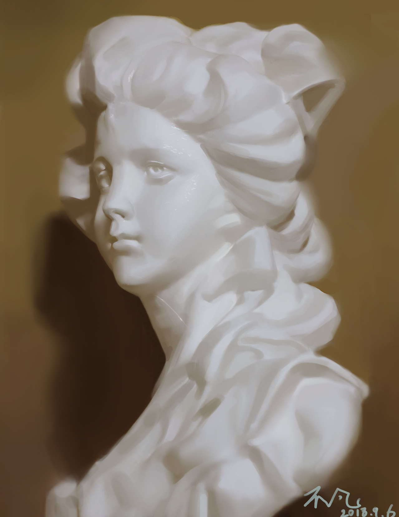 下午三个半小时，一张赶时间的练习。到此吧 ​​​​（图ZMTI3NzgzOTIw） - 创作习作 - 站酷设计师泰格鲁斯原创素材 - 站酷ZCOOL