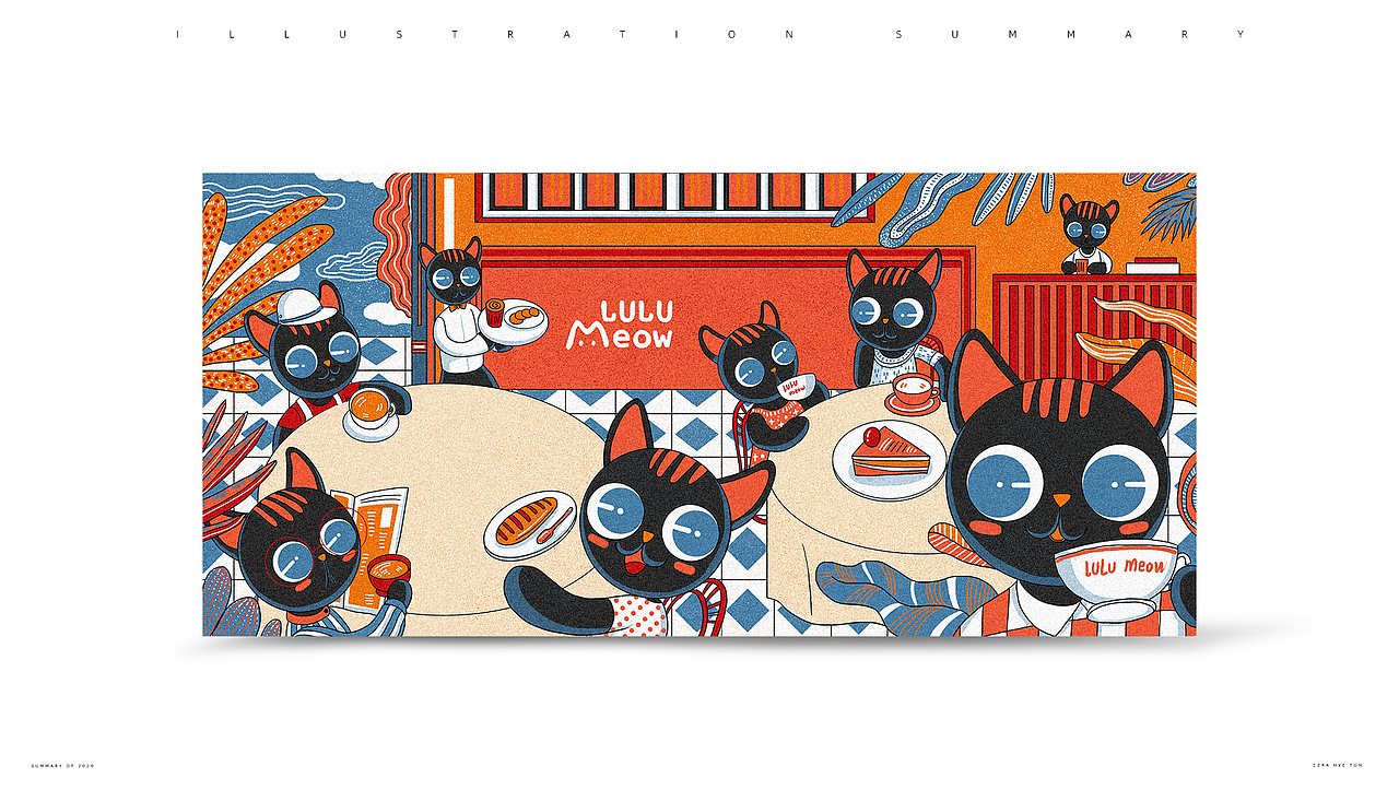 Lulu meow合作插画