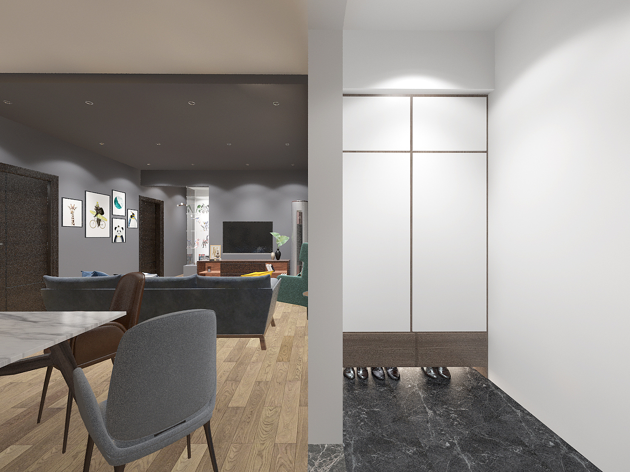 喜欢收藏手办的一家人