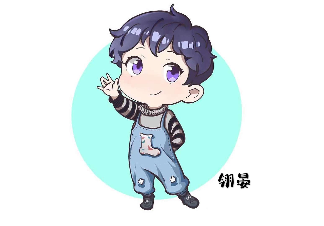 原创动漫q版人设_翎晏-站酷zcool