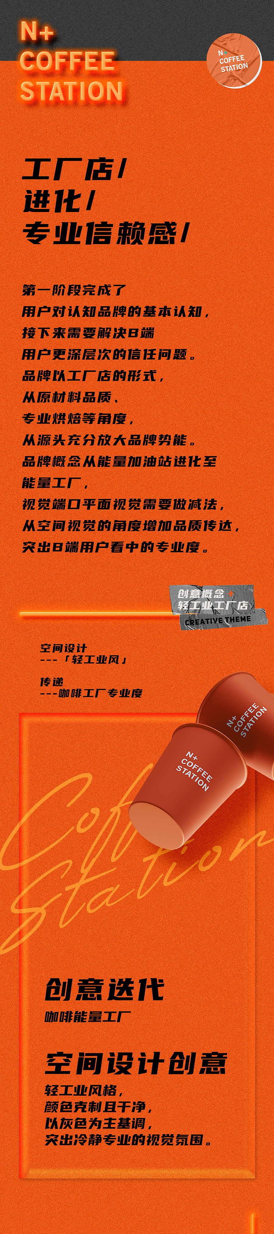 品牌设计『 N+ COFFEE STATION 』✖ 新罐头（图ZMjA5NDQyNDA0） - 品牌 - 站酷设计师新罐头视觉策略原创素材 - 站酷ZCOOL