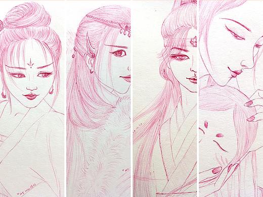 手繪練習(xí)E（個(gè)人主頁(yè)-ZNTAwMTY2NjA=） - 創(chuàng)作習(xí)作 - 站酷設(shè)計(jì)師小火紅泥原創(chuàng)素材 - 站酷ZCOOL