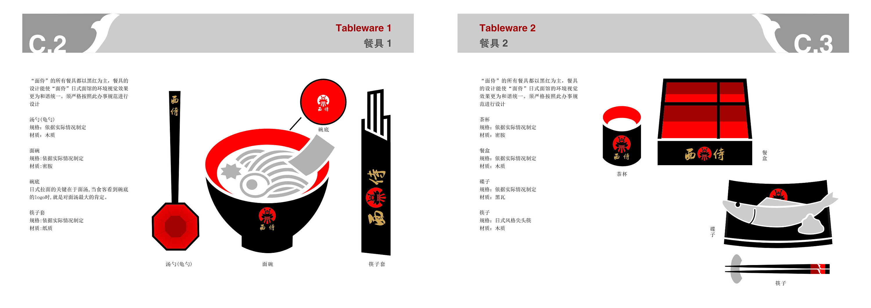 面侍日式面馆vi手册