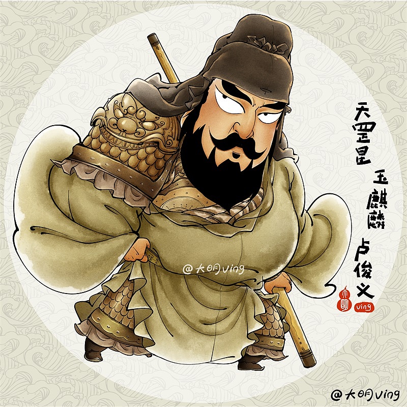 季度总结-Q版水浒传-108将-1~20人(图ZMjcyMjg0NDY4) - 创作习作 - 站酷设计师大明ving原创素材 - 站酷ZCOOL