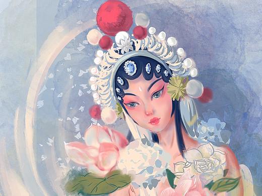 戏曲人物插画
