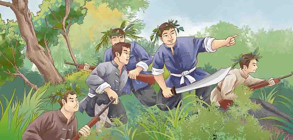 抗战题材小插图几幅（图ZMjcyNzkwNTMy） - 商业插画 - 站酷设计师苇子葭原创素材 - 站酷ZCOOL