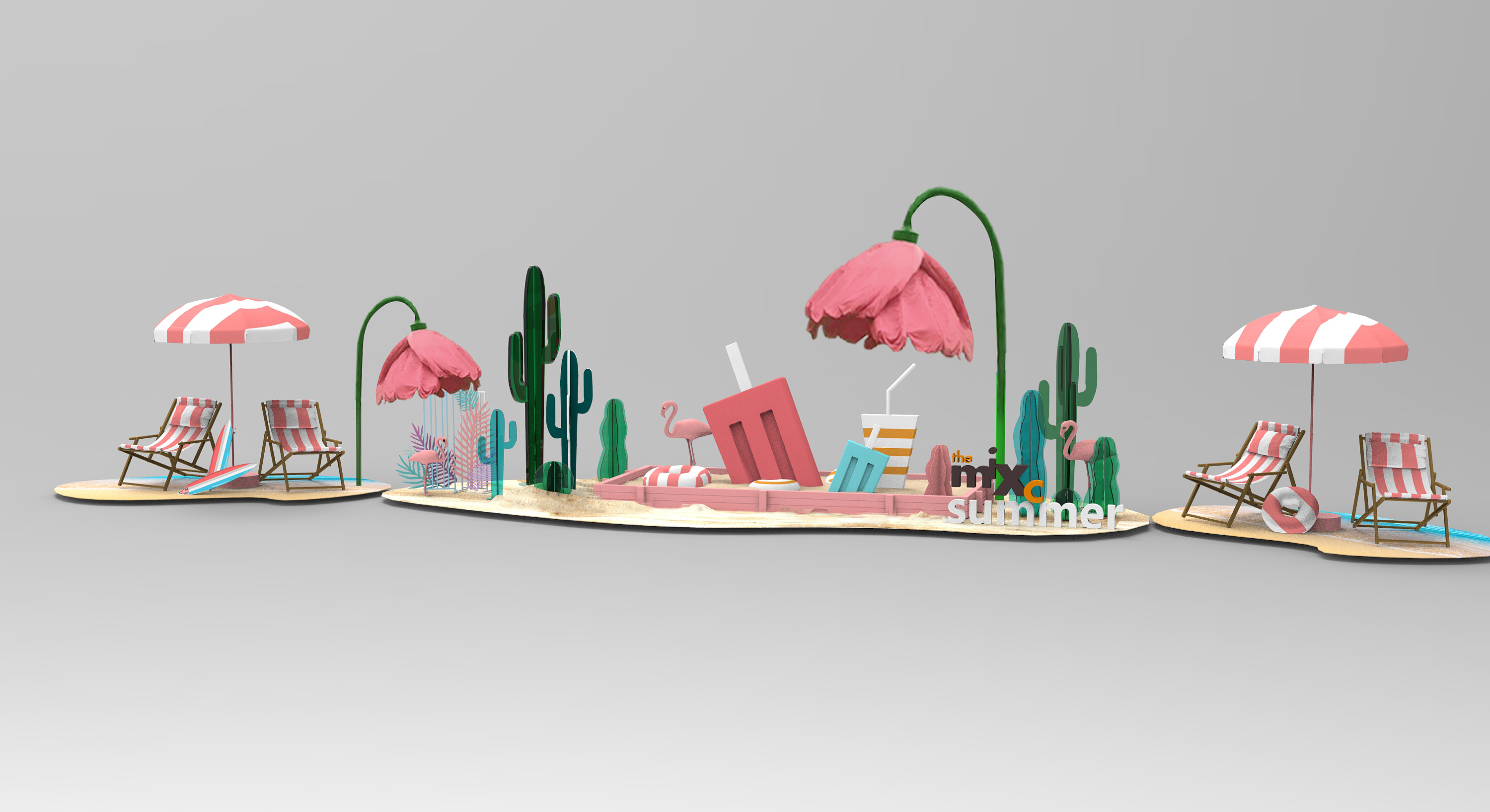 万象城夏季美陈|三维|其他三维|davina苏 - 原创作品 - 站酷 (zcool)