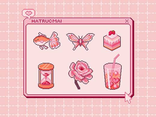 蝴蝶（个人主页-ZNjU0NDcxMTY=） - 像素画 - 站酷设计师半夏Eureka原创素材 - 站酷ZCOOL