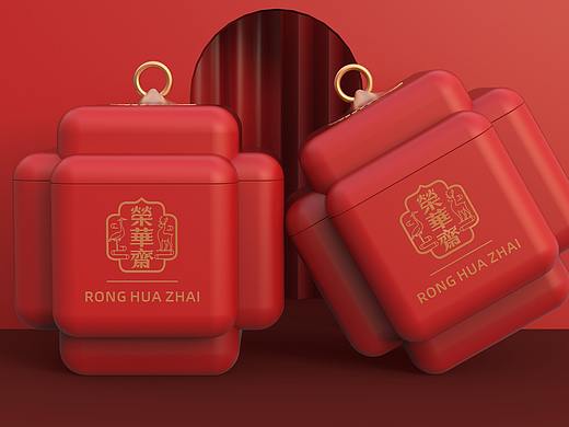 北京荣华斋食品品牌及礼盒包装设计