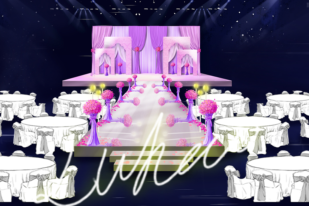 婚礼手绘（图ZMjI0MTgyMzI=） - 艺术插画 - 站酷设计师lh417760885原创素材 - 站酷ZCOOL
