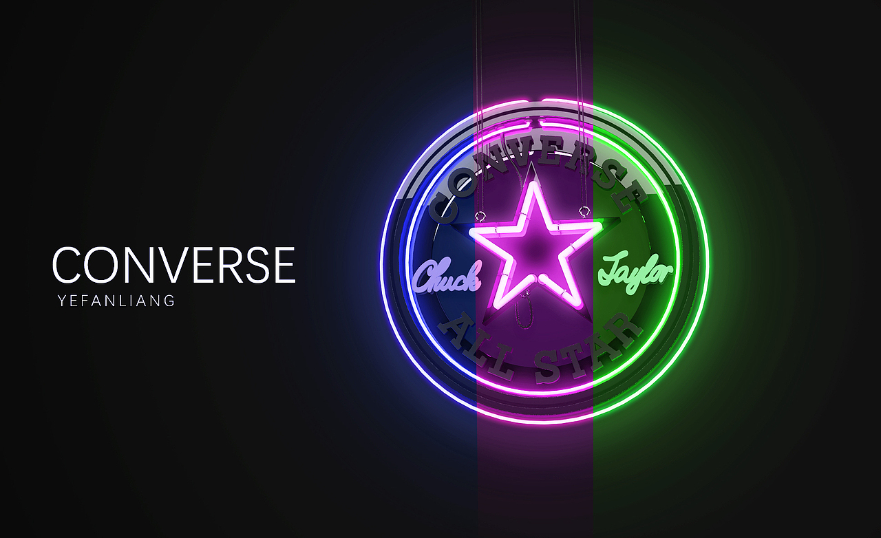 霓虹灯CONVERSE-C4D（图ZNjIyMDE5NTY=） - 图案 - 站酷设计师正在设计室原创素材 - 站酷ZCOOL