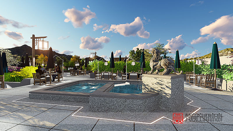 烧烤夜市啤酒花园设计-郑州登封喜烤坊啤酒花园（图ZMTYxMDk5NDIw） - 酒店餐饮设计 - 站酷设计师郑州餐饮设计公司原创素材 - 站酷ZCOOL