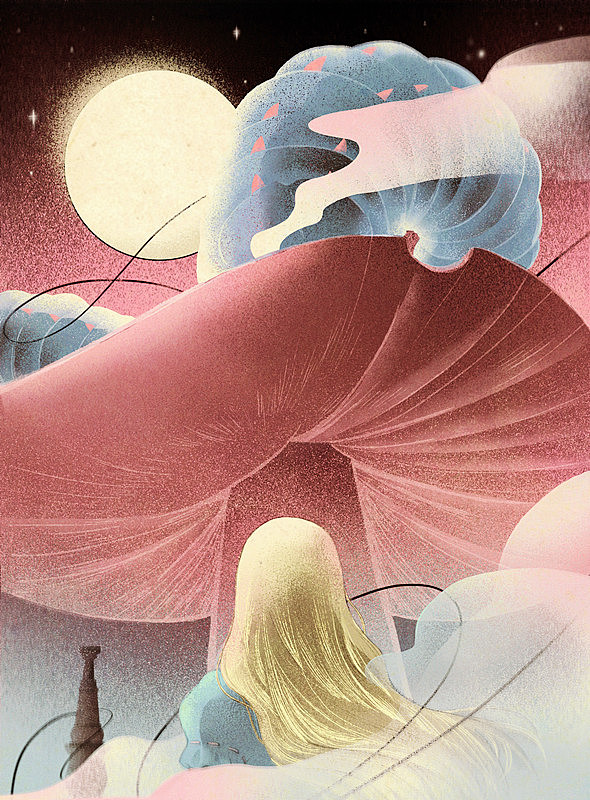 企鹅青少年文学经典《爱丽丝漫游仙境》（图ZMTAzNDg2Mzg4） - 儿童插画 - 站酷设计师方块阿兽原创素材 - 站酷ZCOOL