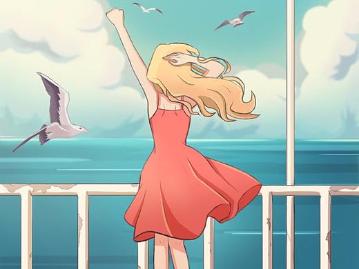 海边公路的夏天