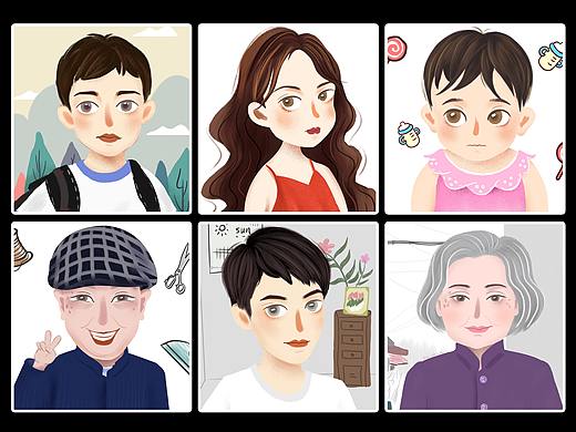 卡通頭像（個(gè)人主頁-ZMzcyMjkyNzY=） - 創(chuàng)作習(xí)作 - 站酷設(shè)計(jì)師寧采臣的女友原創(chuàng)素材 - 站酷ZCOOL