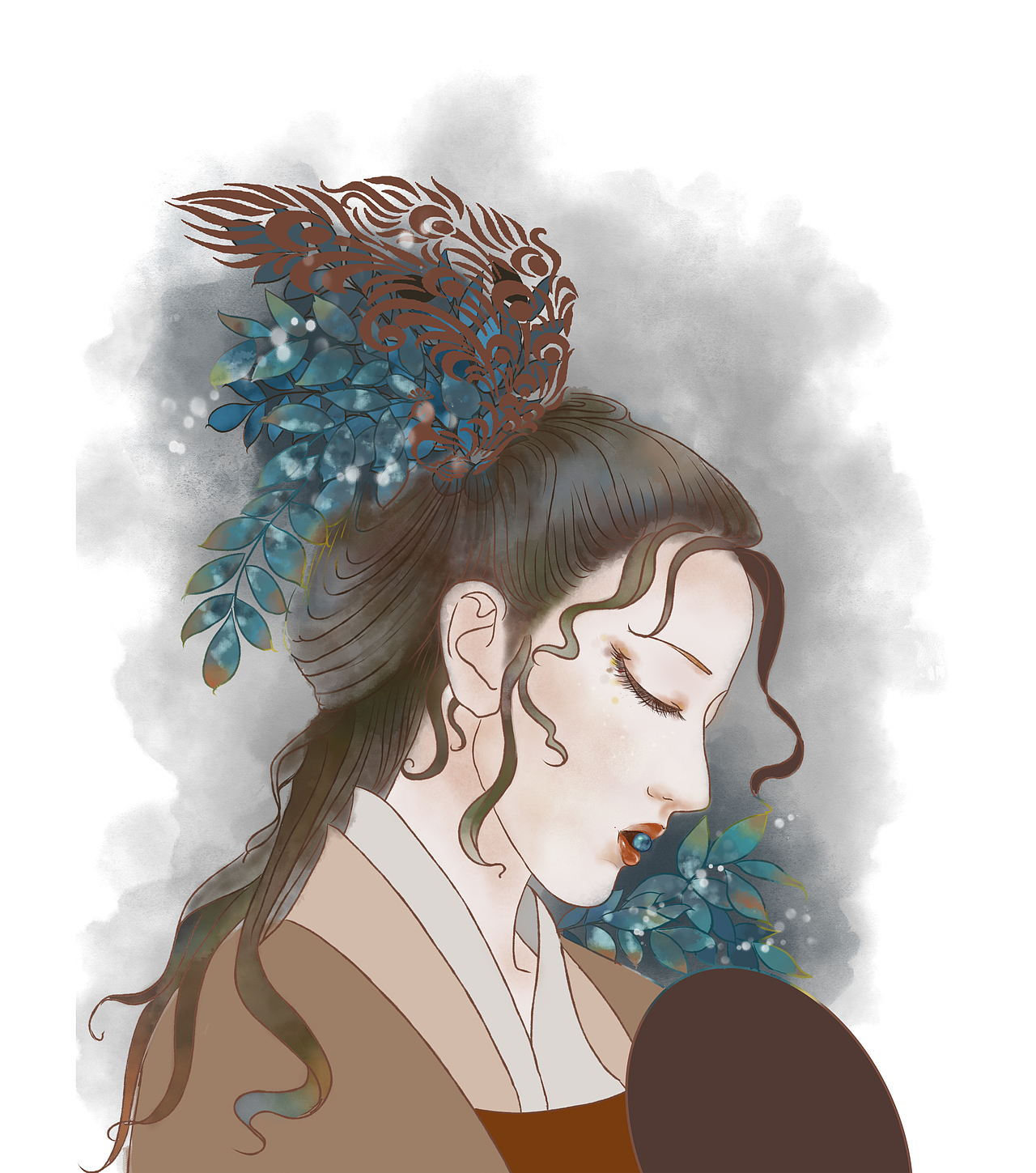 小美人（图ZMTk0OTMxMzI4） - 商业插画 - 站酷设计师Z58662456原创素材 - 站酷ZCOOL