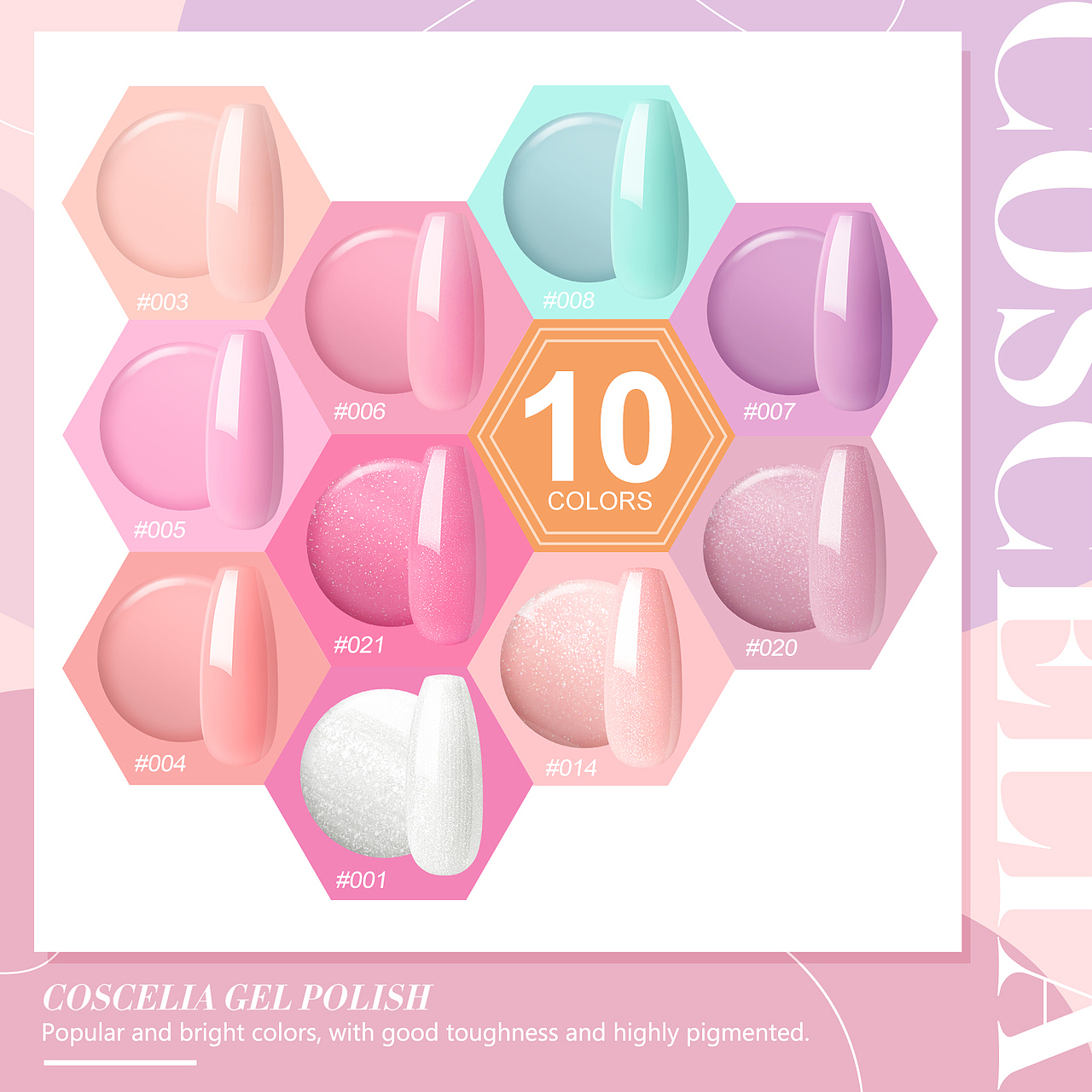 美甲套装指甲油美甲甲油胶套装美甲展示卖点亚马逊