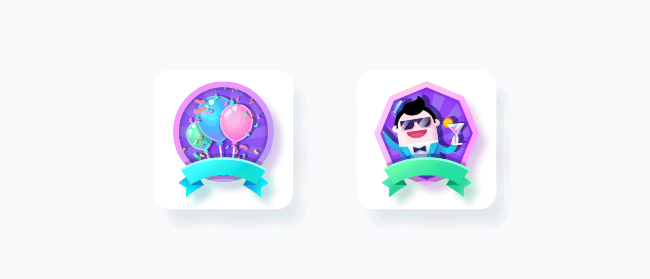 勋章小动效（图ZMTA1MDY5MTAw） - 动效设计 - 站酷设计师Gameboycolor原创素材 - 站酷ZCOOL