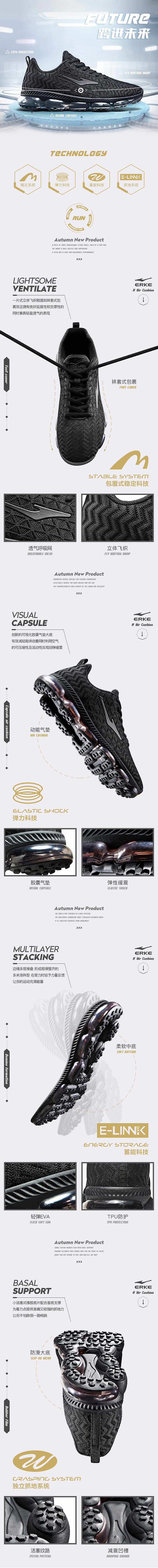 男鞋运动鞋宝贝描述产品详情页设计