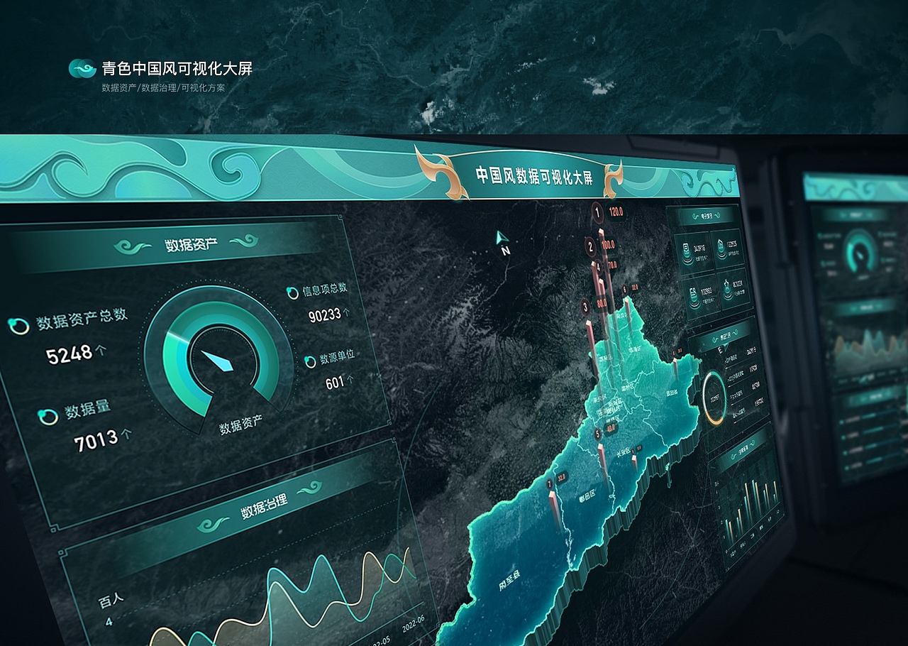 古风可视化大屏作品合集（图ZMzI4MTM4MTk2） - 其他UI - 站酷设计师拾月拾月原创素材 - 站酷ZCOOL