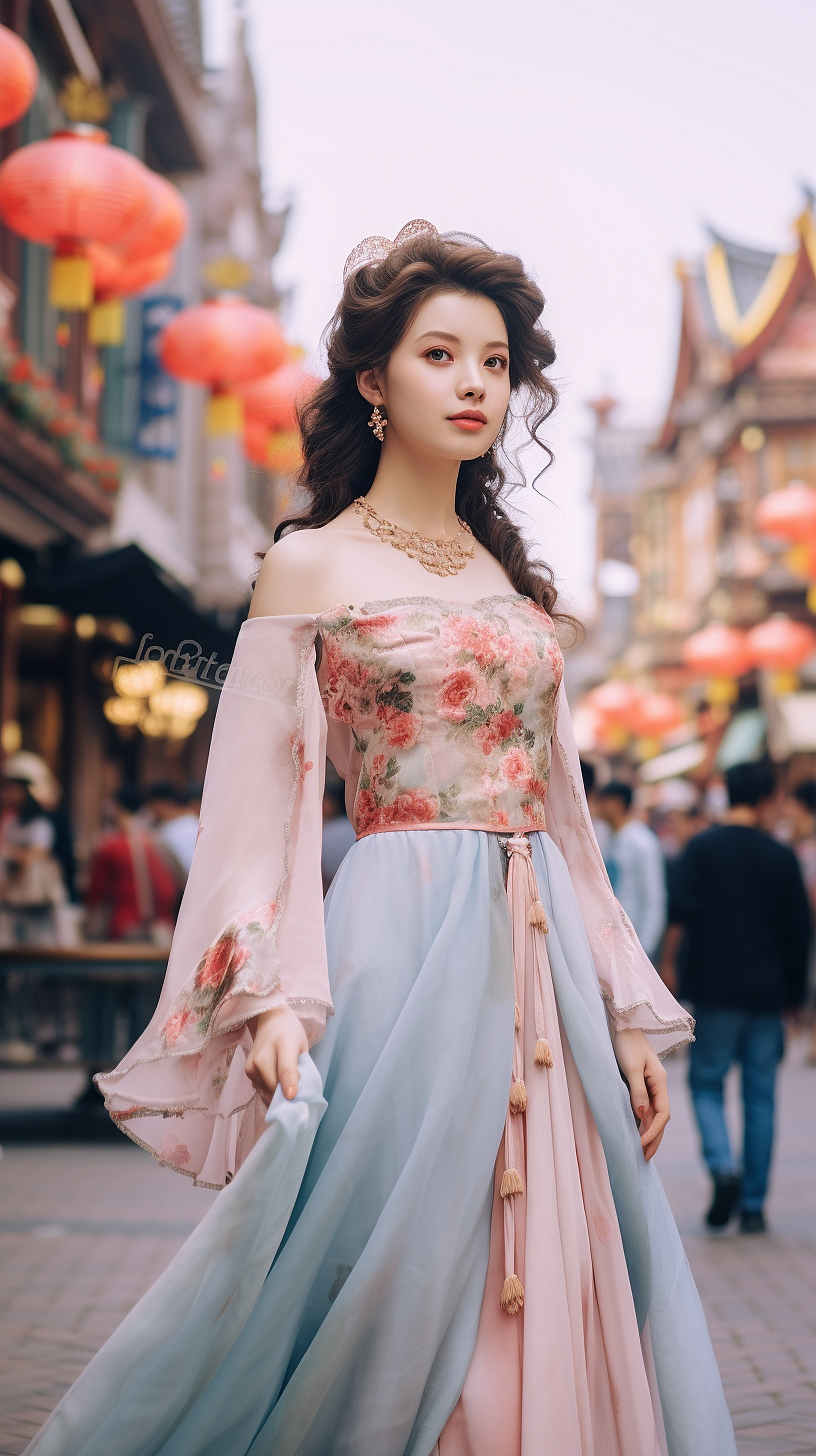 穿汉服的小姐姐7|汉服设计（图ZMzUxOTA0MzY0） - 传统/民族服饰 - 站酷设计师飞翔的中雨原创素材 - 站酷ZCOOL