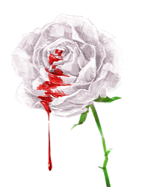 玫瑰带血的图片文字图片