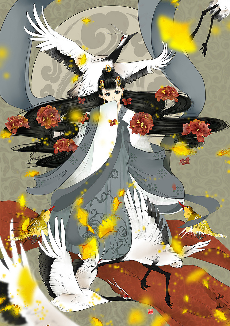 鹤（图ZMTEwNjk2OTky） - 创作习作 - 站酷设计师一山山而川原创素材 - 站酷ZCOOL