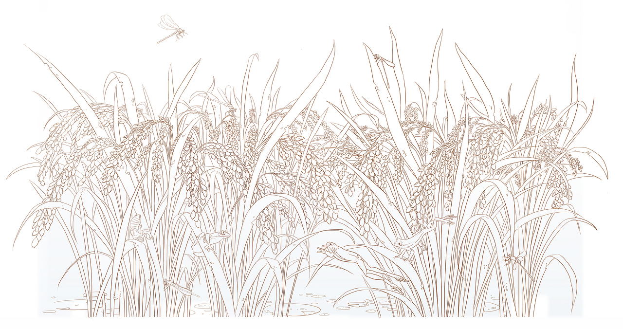 大米包装插画—丰收年（图ZMTEwMTg3OTAw） - 包装 - 站酷设计师意行者原创素材 - 站酷ZCOOL