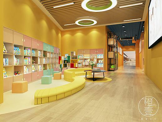 蒙德里安式的艺术空间：少儿教育培训机构设计