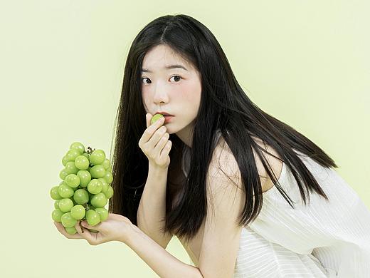 青葡萄味道的夏末时光 人像写真
