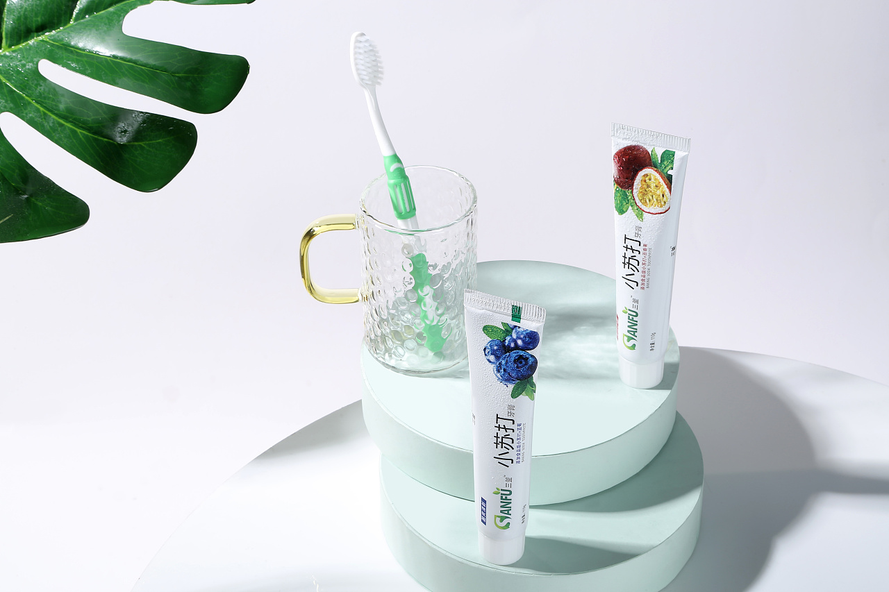 牙膏牙刷 商业产品摄影【579数字传媒】
