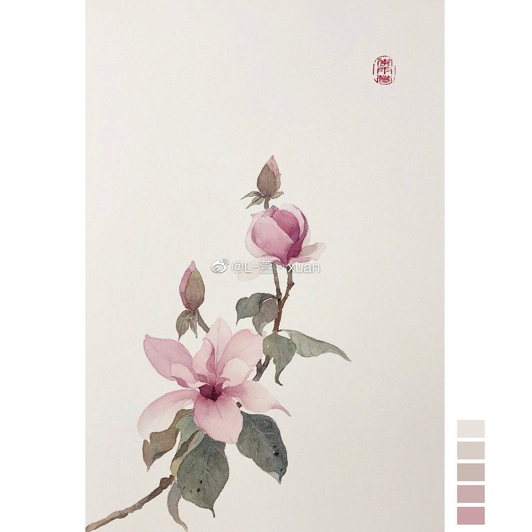 水彩花卉