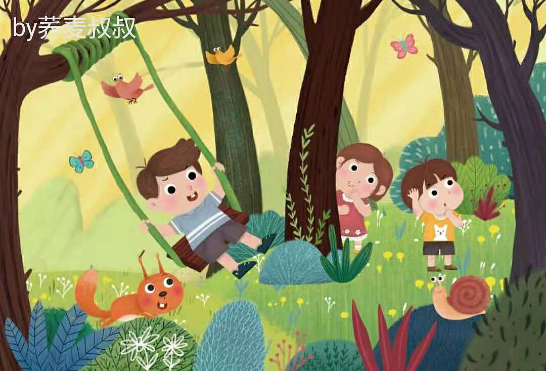 儿童插画平面风（图ZMTM2MjczMzQ4） - 儿童插画 - 站酷设计师荞麦hui原创素材 - 站酷ZCOOL