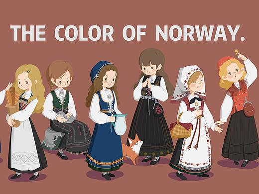 [插画练习] 挪威之色