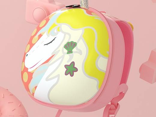 【C4D产品动画】幼童书包