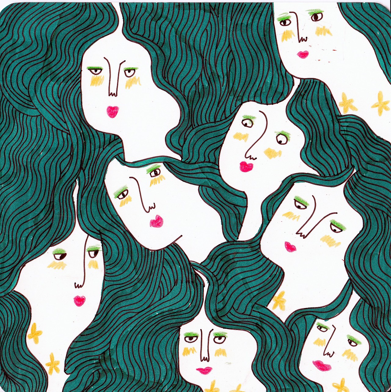 一张卡片画，原创。