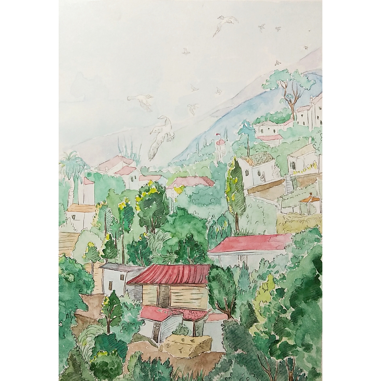 水彩作品（圖ZMTE5NDIwMDY4） - 繪本 - 站酷設(shè)計師螢火的夏天原創(chuàng)素材 - 站酷ZCOOL