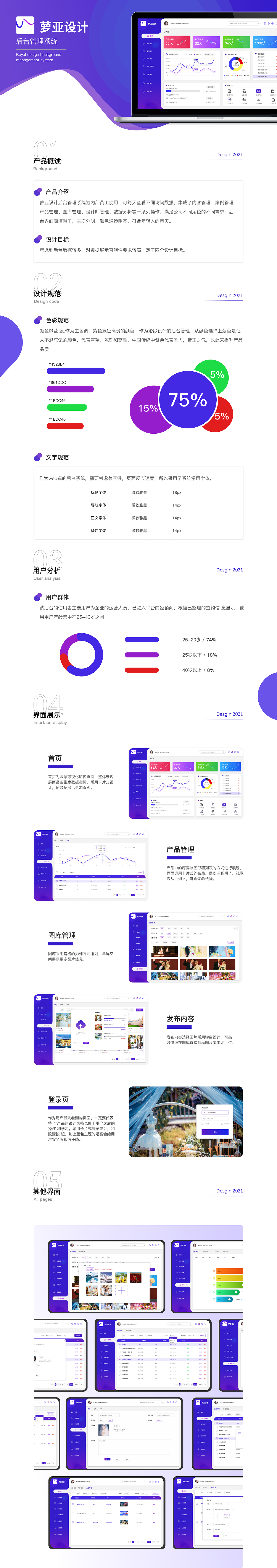 萝亚设计——后台管理系统