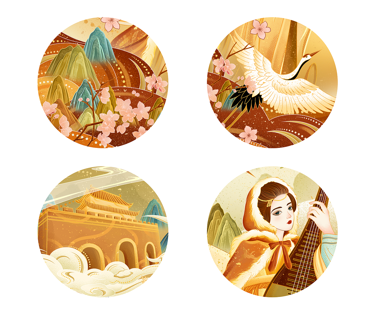 四大美人（图ZMjU3NjgxNTk2） - 创作习作 - 站酷设计师一只长颈鹿鹿原创素材 - 站酷ZCOOL