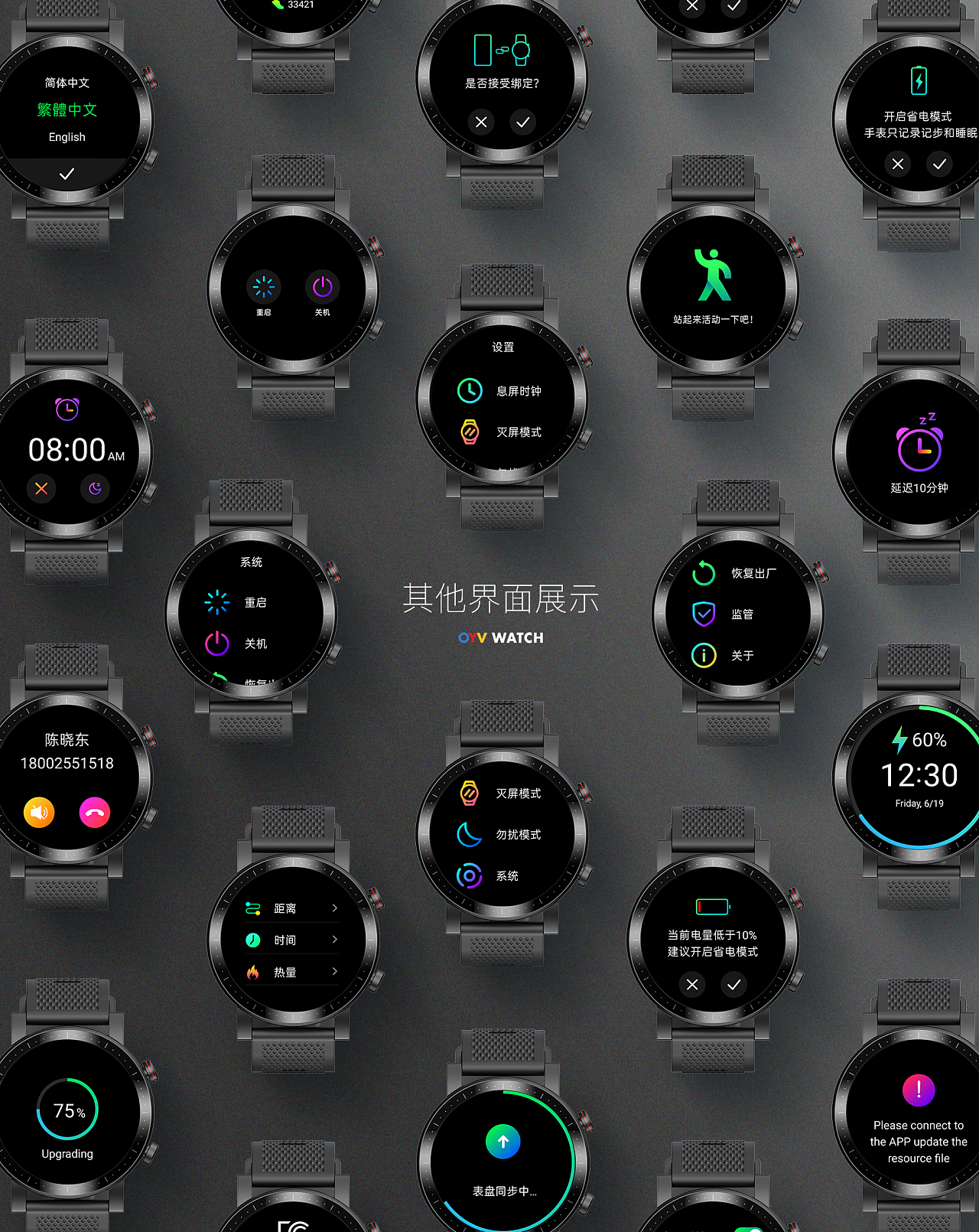 oyv et 智能手表项目|ui|软件界面|我是calvin - 原创作品 - 站酷