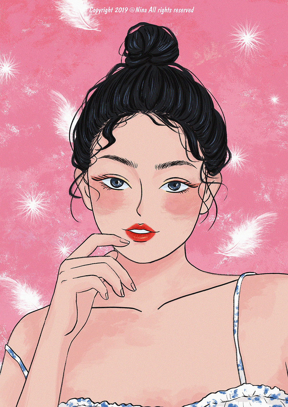 女孩（圖ZMTg2NzY4OTgw） - 藝術(shù)插畫 - 站酷設(shè)計師Joynii原創(chuàng)素材 - 站酷ZCOOL