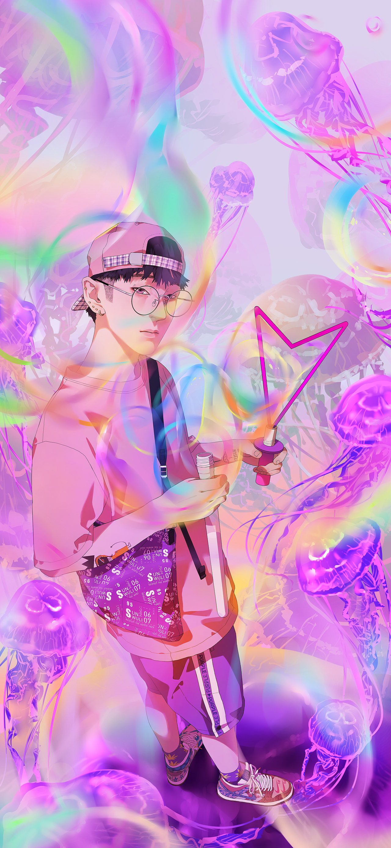 抽空画自己 （虚拟彩虹篇）《七色》（图ZMTcxNzcxNTU2） - 创作习作 - 站酷设计师孙无力原创素材 - 站酷ZCOOL